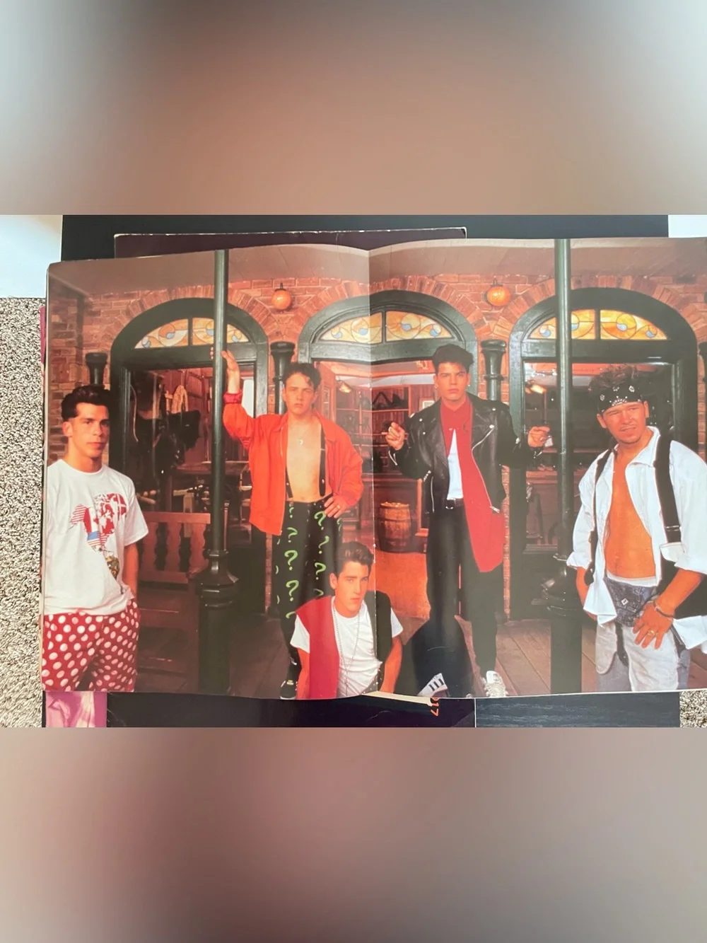 3 New Kids on the Block Concert Program Books and Poster Book
